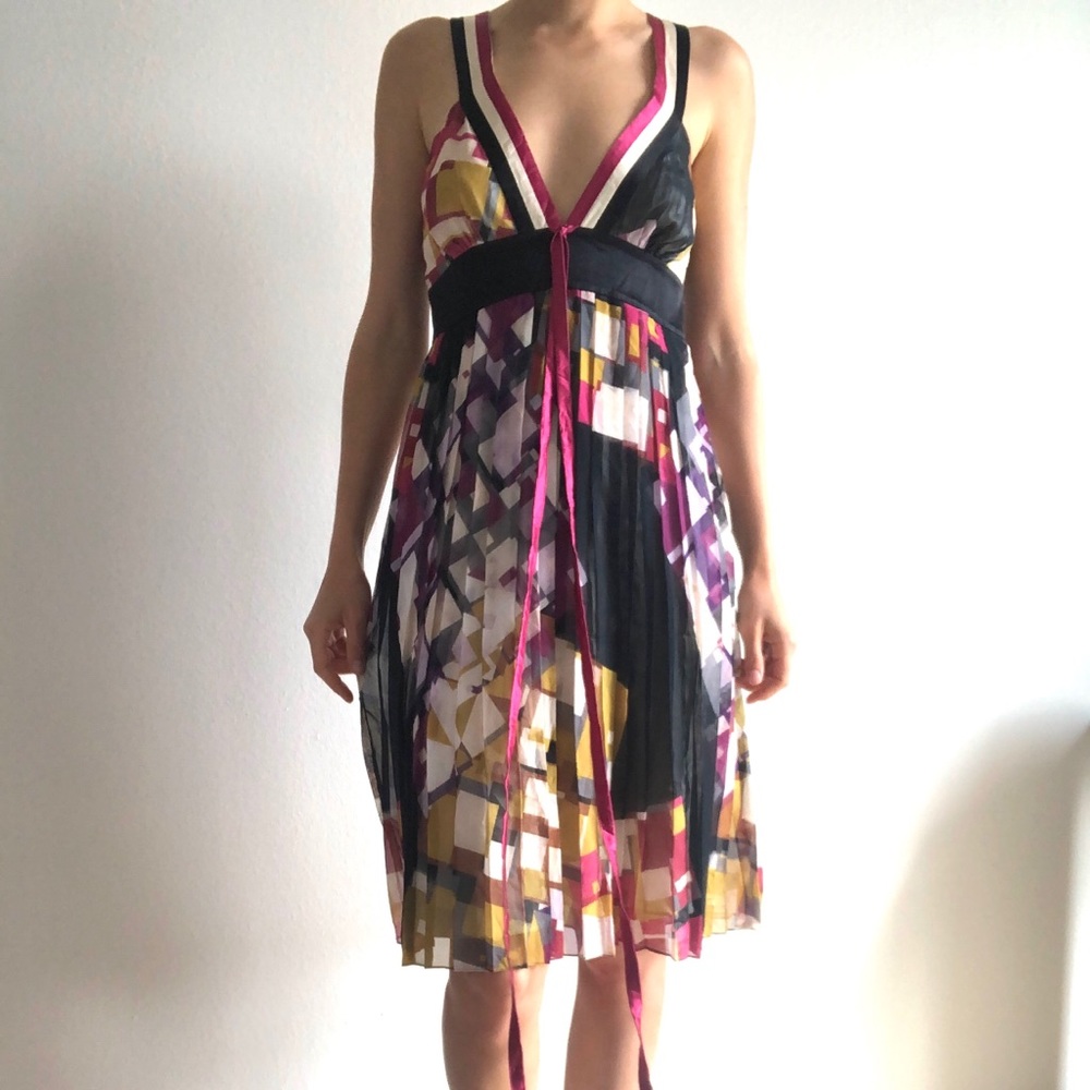 BGN Midi Silk Cocktail Dress